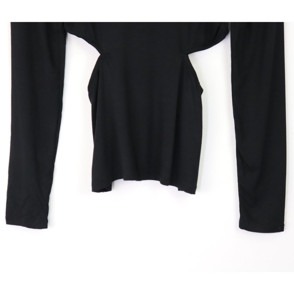 NWT Lovers + Friends Isana Turtleneck Cut Out Long Sleeve Top Black‎ Small - Picture 9 of 9